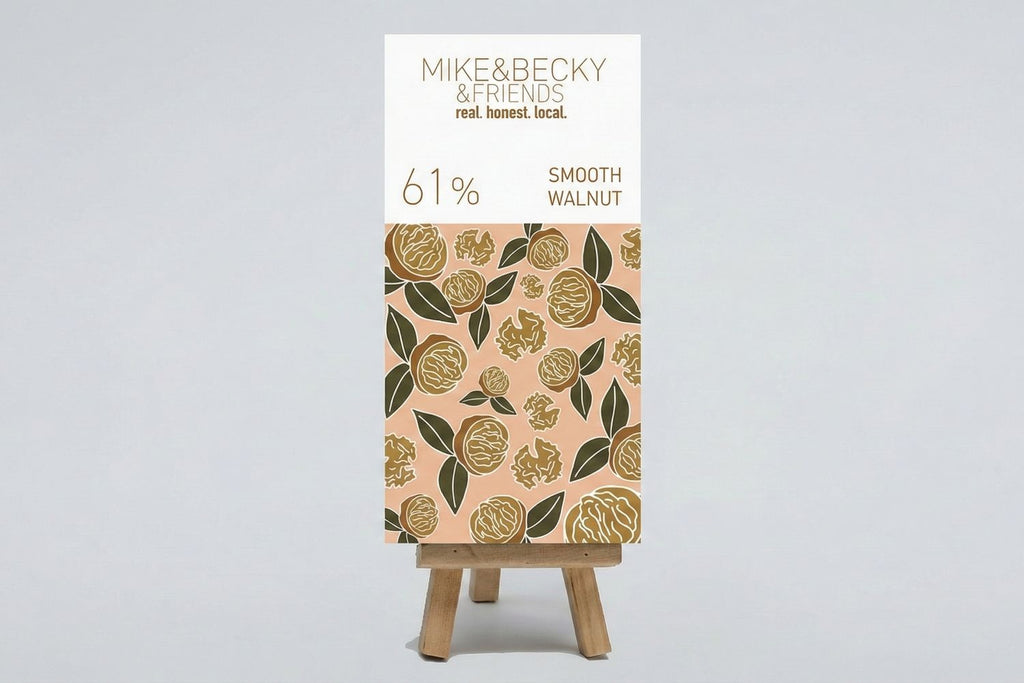Maker photograph of Mike & Becky Smooth Walnut 61% full-size bar