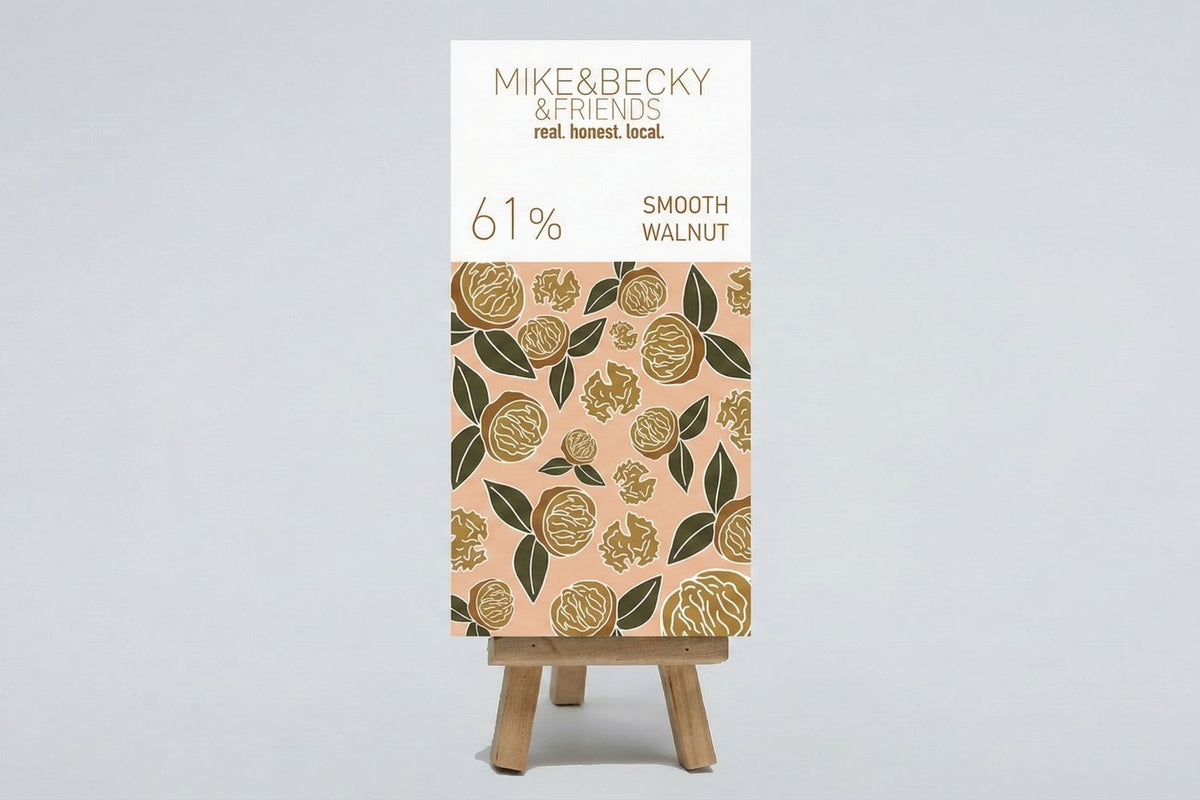 Maker photograph of Mike & Becky Smooth Walnut 61% full-size bar